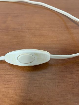 Lámpara de mesa azul