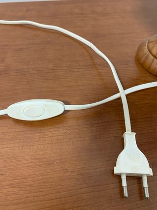 Lámpara de mesa azul