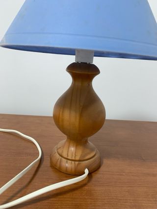 Lámpara de mesa azul
