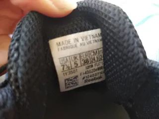 Zapatillas Reebok Talla 38 Negras