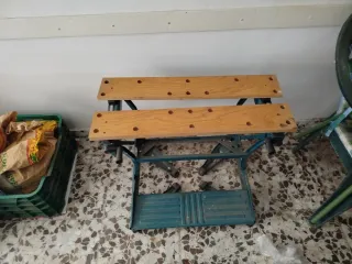 Mesa de carpintería plegable