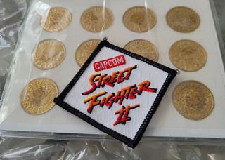 Street Fighter 2 Arcade Monedas Tokens Set 12