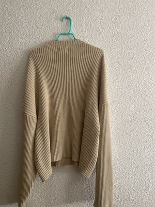 Jersey de punto beige talla única