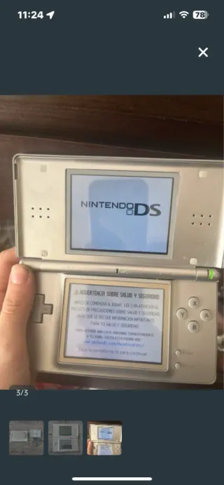 Nintendo DS Lite Plata