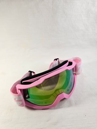 Gafas de esquí rosas con lente espejada