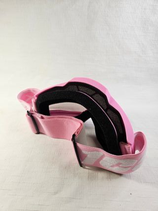 Gafas de esquí rosas con lente espejada