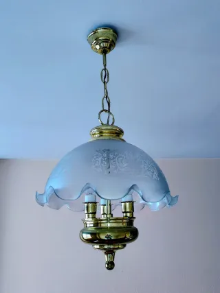 Lámpara de techo clásica dorada