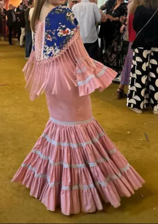 Traje Flamenca Rosa Palo Canastero