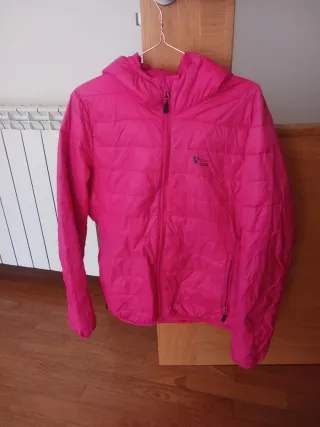 Plumífero fino mujer rosa