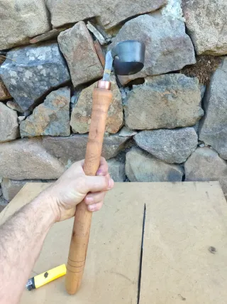 Herramienta antigua de vaciado