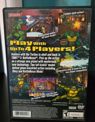 TMNT 2 Battle Nexus PS2 Completo NTSC