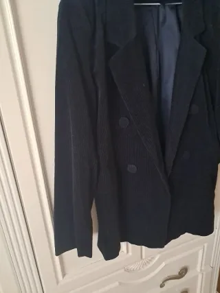 Chaqueta Pana Mujer Pull&Bear Azul Marino