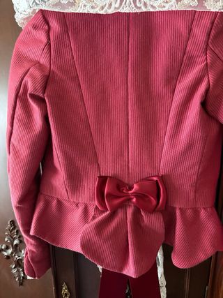 Corpiño de fallera rojo y blanco