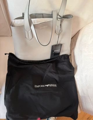 Bolso Emporio Armani Gris Hielo