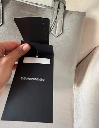 Bolso Emporio Armani Gris Hielo