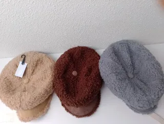 Lote 3 gorras lana sintética T/ única