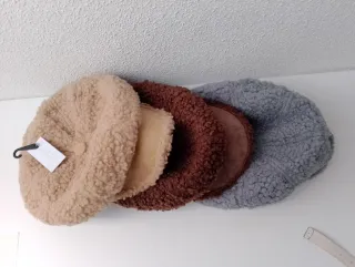 Lote 3 gorras lana sintética T/ única