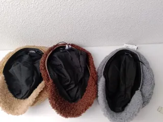 Lote 3 gorras lana sintética T/ única