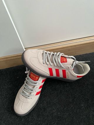 Zapatillas Adidas Handball Spezial gris/Rojo