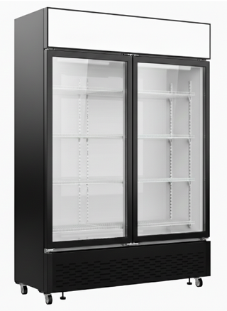 Armario expositor refrigerado 2 puertas 800L