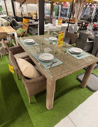 Mesa Terraza 170x100 Cristal Precintada