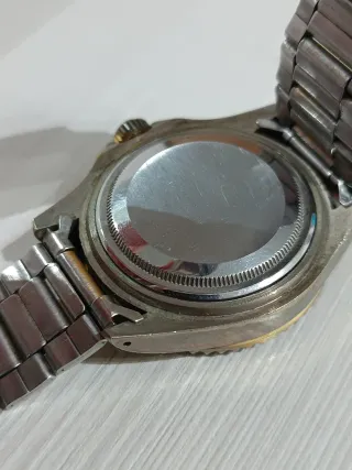 Orologio stile diver blu e oro