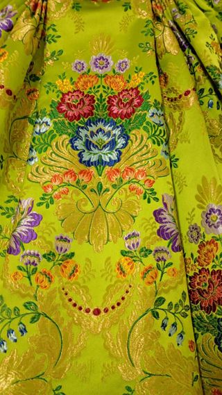 Falda Alicantina Fallera Verde Multicolor