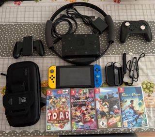 Nintendo Switch + Accesorios y Juegos