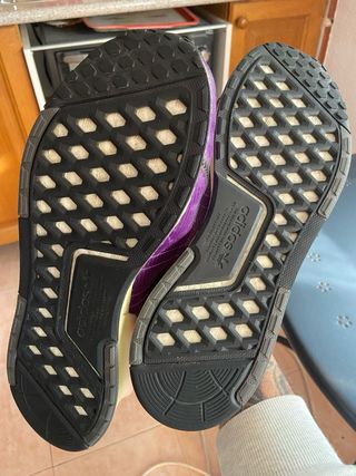 Adidas Zapatillas Moradas y Negras