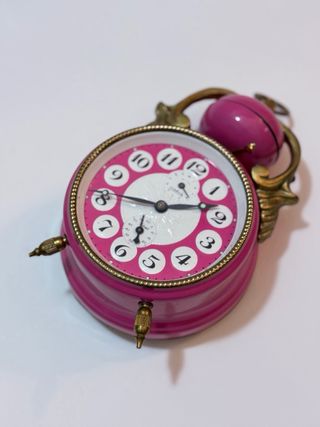 Orologio da tavolo Wehrle rosa