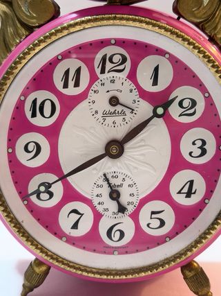 Orologio da tavolo Wehrle rosa