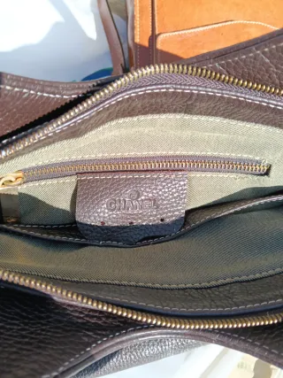 Borsa Chanel Marrone e Oro in pelle pregiata