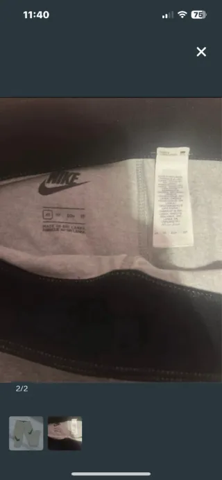 Mallas Nike grises con logo