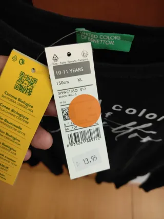 T-shirt manga comprida United Colors of Benetton