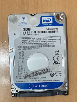 Disco Duro WD 500GB 2.5