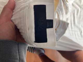 Pantalón Zara Beige Algodón/Sintético