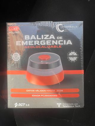 Baliza de emergencia sin abrir