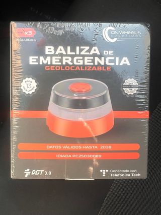 Baliza de emergencia sin abrir