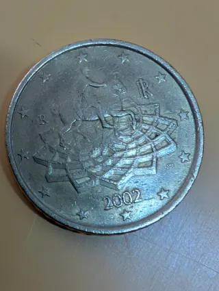 Moneda 50 céntimos Euro 2002