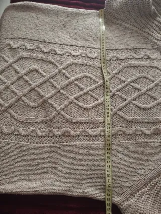 Jersey beige de punto grueso