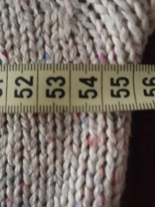 Jersey beige de punto grueso