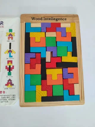 Puzzle Tangram Madera Russian Block