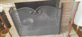 Conjunto para chimenea + leña encina