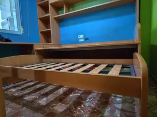 Dormitorio juvenil modular 2 camas nido