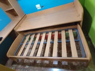 Dormitorio juvenil modular 2 camas nido