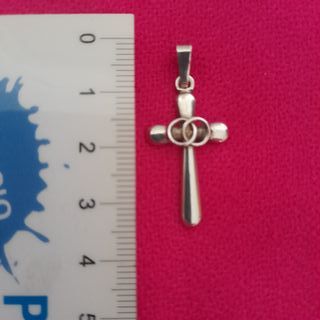Colgante Cruz Plata de Ley 925.