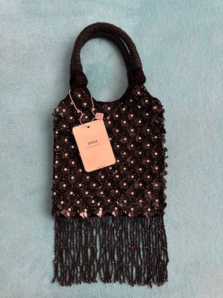 Bolso fiesta Sfera negro lentejuelas