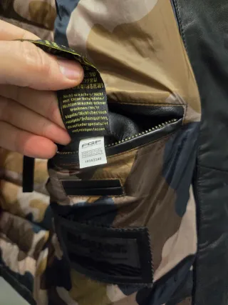 Chaqueta BLAUER M Piel Cuero Negra Cazadora xwz