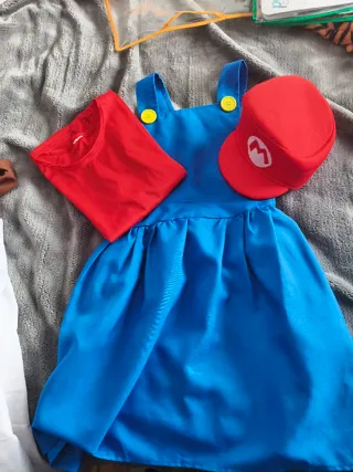 Disfraz Fontanera Roja Niña Talla 10-12