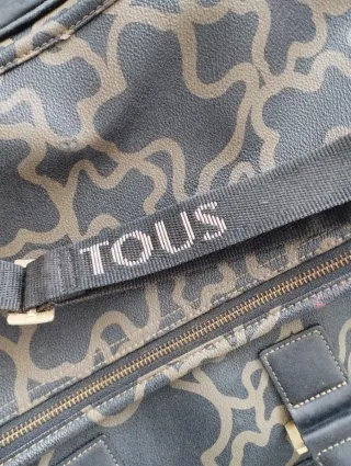 Bolso Maletín Tous Negro y Marrón